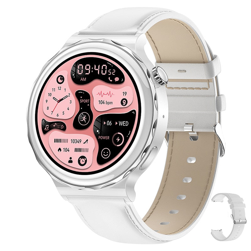 2022 NFC Bluetooth Call 360*360 HD Screen Smart Watch Women Waterproof Sports Fitness Tracker AI voice control Ladies Smartwatch - Executive-Skincare