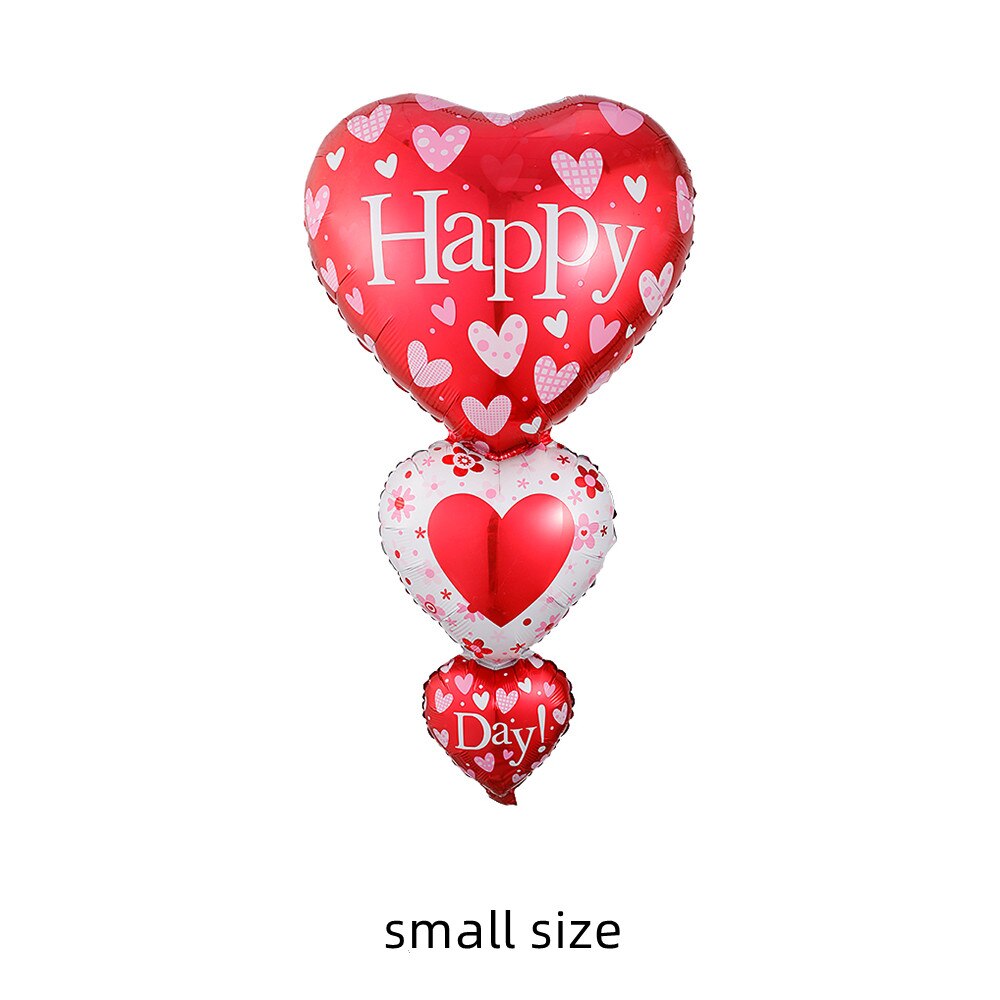 Large Red Lips Double Bear Hug Heart Balloons Foil I Love You Wedding Valentine&#39;s Day Marriage Event Party Balloon Decoration - Executive-Skincare