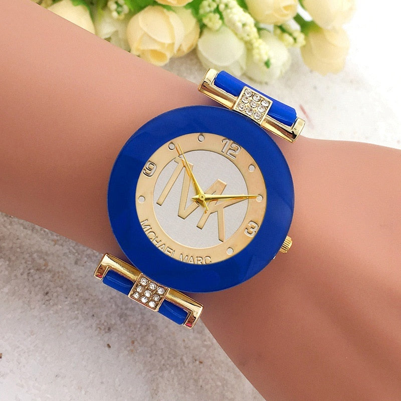 TVK Watch Women Gift Fashion Watches Black Luxury Clock Silica Gel Quartz Woman Wristwatch Relogio Masculino Zegarek Damsk - Executive-Skincare