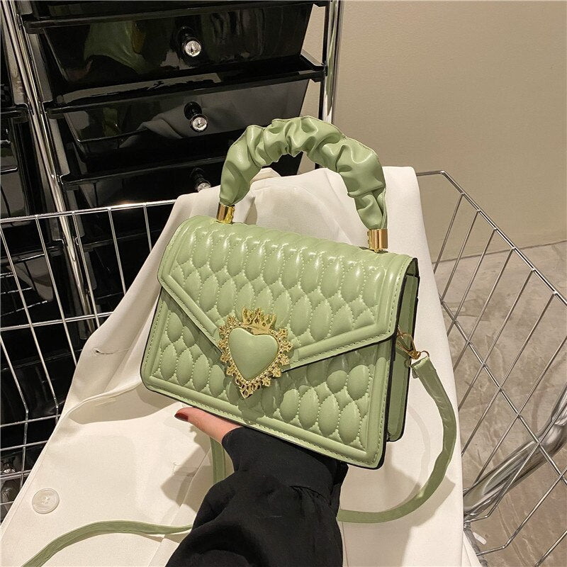 Fashion Luxury Designer Handbags 2022 Autumn Winter Embossed Crossbody Bags for Women Folds Top-handle Bags Female Shoulder Bag - Executive-Skincare