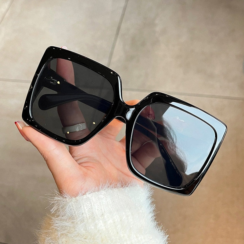 New Luxury Oversized Square Women Sunglasses High Quality Fashion Vintage Trends Sun Glasses Men Retro Shades UV400 Gafas De Sol - Executive-Skincare