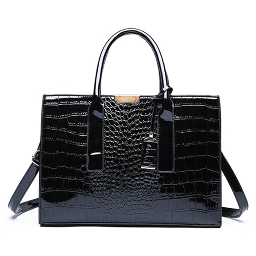 Luxury Womens Bags Designer Crocodile Pattern Shoulder Bag PU Leather Brand Woman Crossbody Casual Handbag  Women Tote Bags Sac - Executive-Skincare