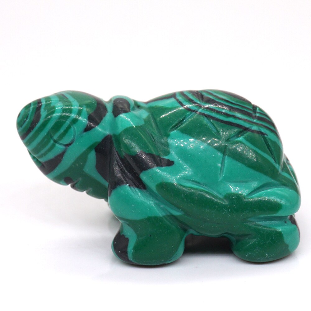 1.5&quot; Tortoise Statue Natural Gemstone Carving Healing Crystal Animals Figurines Reiki Stones Decoration Wholesale - Executive-Skincare