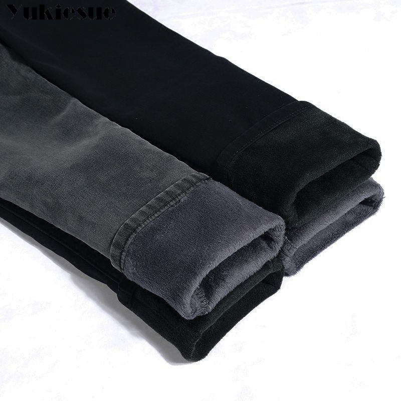 2022 Winter Jeans For Women high Waist Jeans Female Trousers Thickened Jeans clothe Velvet Thick Warm push up mom Jeans woman - Executive-Skincare