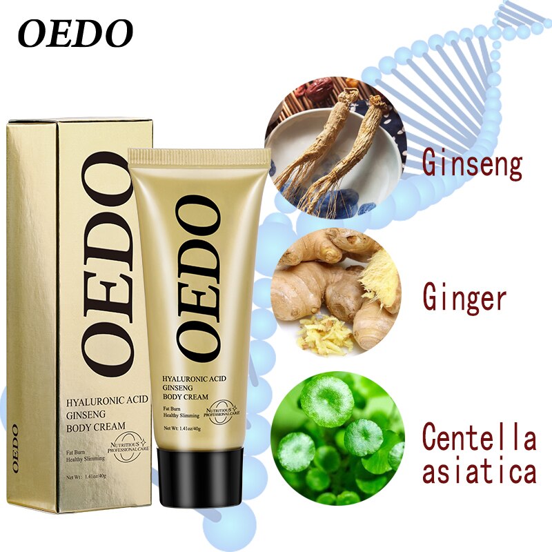 OEDO Hyaluronic Acid Ginseng Slimming Cream Reduce Cellulite Lose Weight Burning Fat Slimming Cream Health Care Burning Creams - Executive-Skincare