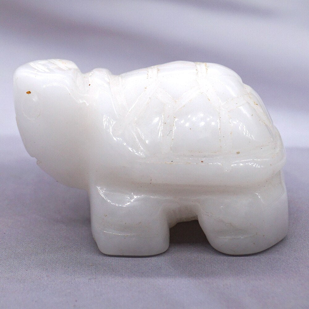 1.5&quot; Tortoise Statue Natural Gemstone Carving Healing Crystal Animals Figurines Reiki Stones Decoration Wholesale - Executive-Skincare