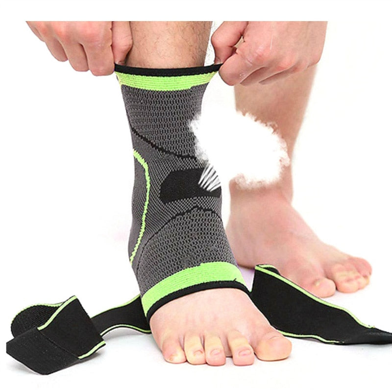 1 PC Sports Ankle Brace Compression Strap Sleeves Support 3D Weave Elastic Bandage Foot Protective Gear - Executive-Skincare