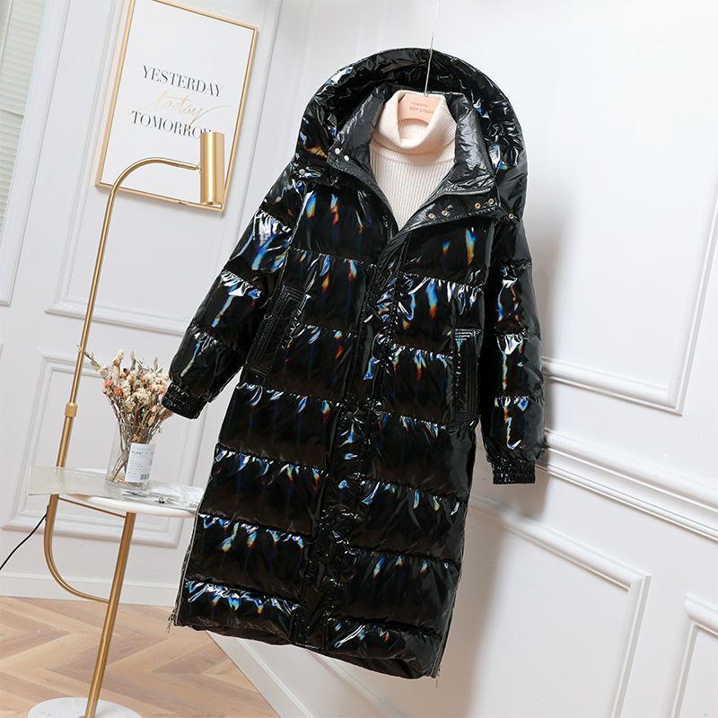 Warm Snow Coat Winter Clothes Woman Long Black Puffer Jacket Oversized Women Feather Parka Hooded Down Jacket Down Big Coat 2022 - Executive-Skincare