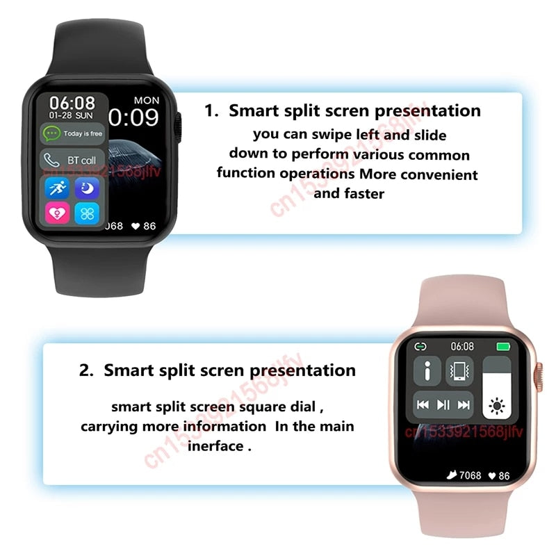 New in Original I8 Pro Max Smart Watch 2022 Men Women SmartWatch More 20 Dials Phone Call Heart Rate Sleep Waterproof SmartWatch - Executive-Skincare