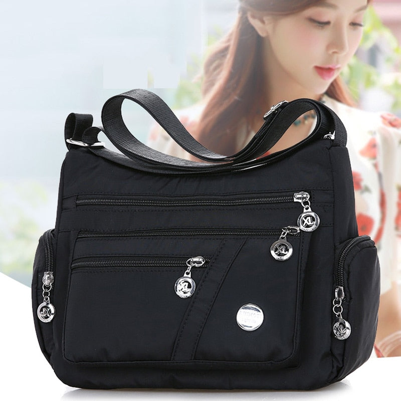 Jooyedeer Women Oxford Waterproof Shoulder Bag Casual Crossbody Bag Multifunction Shopping Handbag Large Capacity Messenger Bag - Executive-Skincare