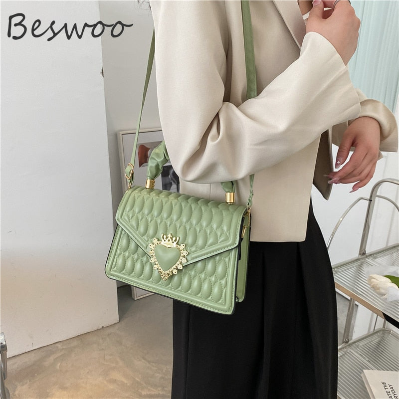 Fashion Luxury Designer Handbags 2022 Autumn Winter Embossed Crossbody Bags for Women Folds Top-handle Bags Female Shoulder Bag - Executive-Skincare