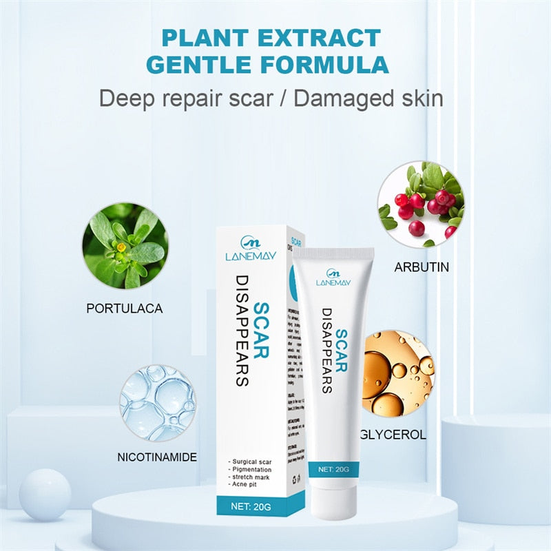 Scar Removal Cream Repair Stretch Marks Burn Acne Surgical Acne Scar Ointment Herbal Treatment Gel Whitening Beauty Health Care - Executive Quality Store