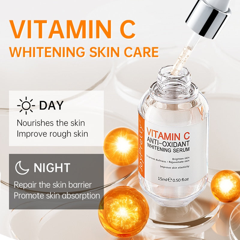 JoyPretty Vitamin C Whitening Skin Care Set Glutathione Face Cream Emulsions Serum Skin Whitener Korean Skin Care Products 5PCS - Executive-Skincare