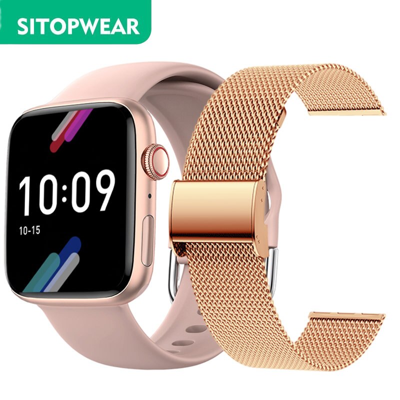 Men Women Smart Watch Bluetooth Calls Smartwatch Heart Rate Monitor Sport Fitness Bracelet Custom Watch Face Wireless Charging - Executive-Skincare