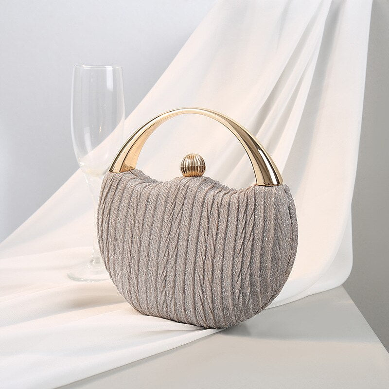 Wedding Clutch Bag Luxury Handbags For Women Elegant Round Shoulder Bag Female Small Party Evening Clutch Bag Purse Sac A Main - Executive-Skincare