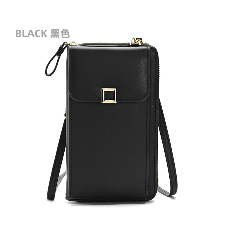 Women&#39;s Phone Bag Ladies Crossbody Shoulder Mobile Wallet Messenger Bags Small PU Leather Purse Card Holder For Female - Executive-Skincare