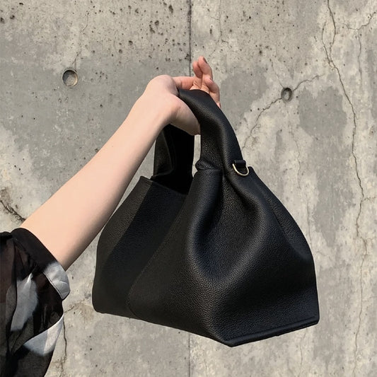 FUNMARDI Fashion Brand Women Handbag Small Bucket Bag Solid Female Crossbody Bag High Quality PU Leather Shoulder Bags WLHB2706 - Executive-Skincare