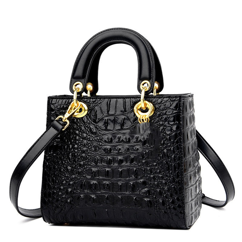 2022 High Quality Luxury Brand Designer Leather Shoulder Bag for Women Hand Bag Crocodile Totes Purses Ladies Messenger Handbag - Executive-Skincare