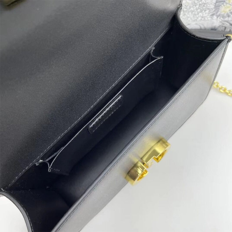 luxury bag Female bag luxury designer bags for women 2023 newOne shoulder crossbody bag Cowhide one shoulder small square bag - Executive-Skincare