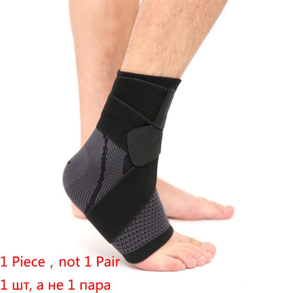 1 PC Sports Ankle Brace Compression Strap Sleeves Support 3D Weave Elastic Bandage Foot Protective Gear - Executive-Skincare