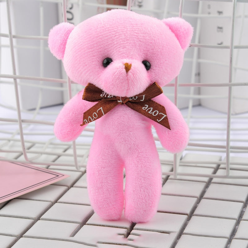 12CM Teddy Bear Plush Toy Siamese Bear Doll Bear Toy Small Gift Factory Wholesale Key Chain Pendant Gifts For Boyfriends - Executive-Skincare