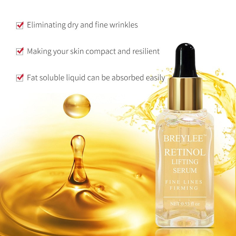 Retinol Lifting Serum Anti-Aging Collagen Essence Firming Facial Essential Oil Remove Wrinkles Fine Lines Tightening Skin Care - Executive-Skincare