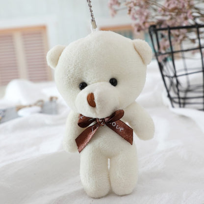 12CM Teddy Bear Plush Toy Siamese Bear Doll Bear Toy Small Gift Factory Wholesale Key Chain Pendant Gifts For Boyfriends - Executive-Skincare