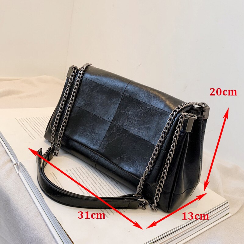 High Quality Women Pu Leather Shoulder Bag Fashion Designer Ladies Messenger Bags New Luxury Female Large Capacity Crossbody Bag - Executive-Skincare