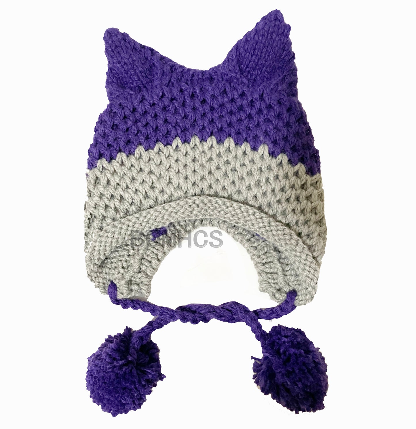 BomHCS Cute Fox Ears Beanie Winter Warm 100% Handmade Knit Hat - Executive-Skincare