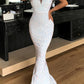 Missord Maxi Dress Women 2022 Sequins V Neck Party Fashion Sexy   Evening Spaghetti Strap Bodycon Long Dresses Sleeveless White - Executive-Skincare