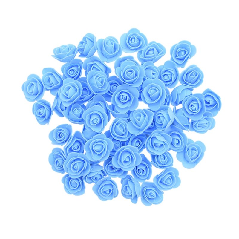 50PCS Artificial Foam Rose Bridal Bouquets Teddy Bear of Roses DIY Gifts Box Wedding Decorative For Wedding Table Valentines Day - Executive-Skincare