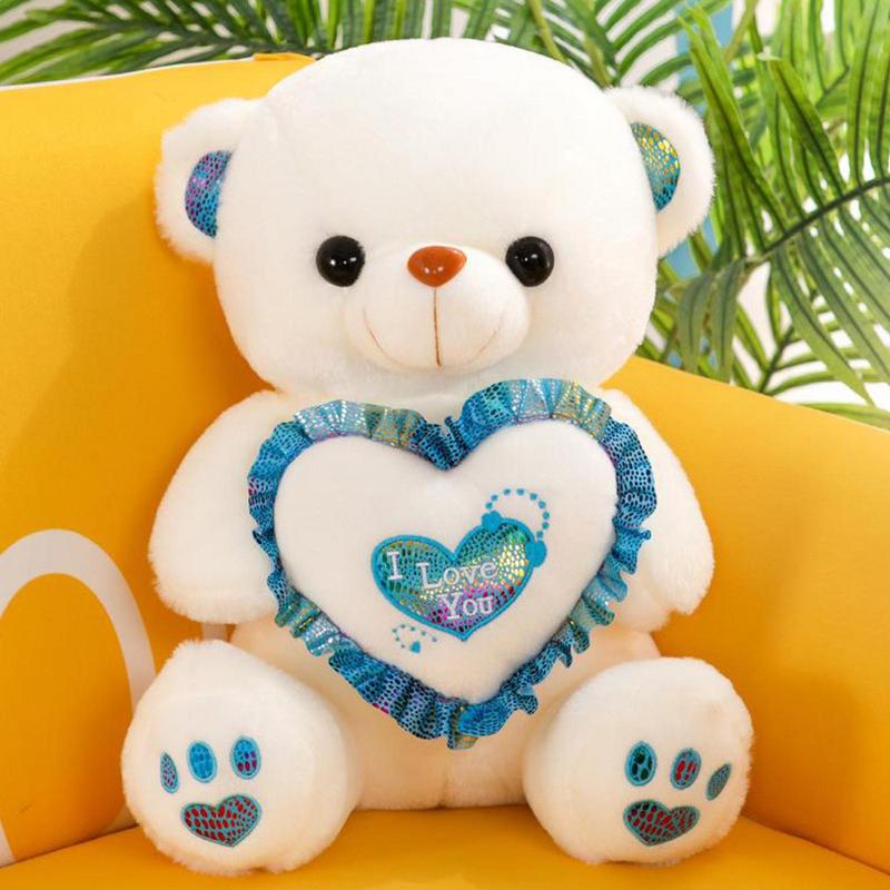 Cute Cartoon Teddy Bear Plush Toys 30cm Stuffed Plush Animals Bear Doll Birthday Valentines Day Gift For Children And Wife - Executive-Skincare