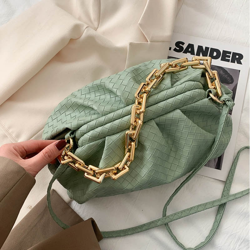 SWDF Luxury Brand Handbag Women&#39;s Bag Pu Leather Fashion Thick Chain Shoulder BagsTrendy Crossbody Bags For Women 2022 New Purse - Executive-Skincare