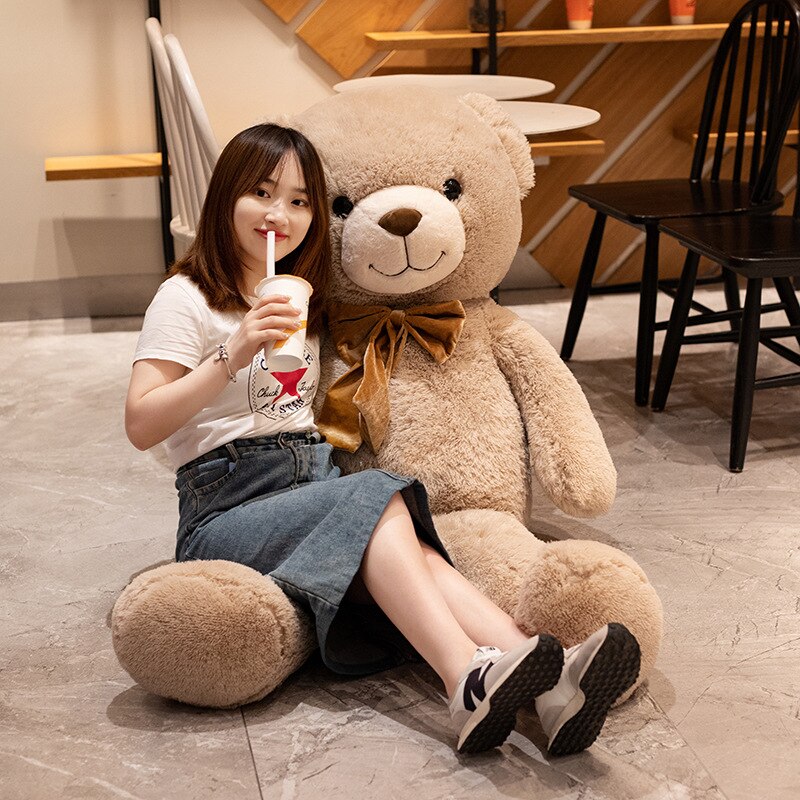 1pc High Quality Giant American Bear Plush Doll Soft Stuffed Animal Teddy Bear Plush Toys Girls Valentine Lover Birthday Gift - Executive-Skincare