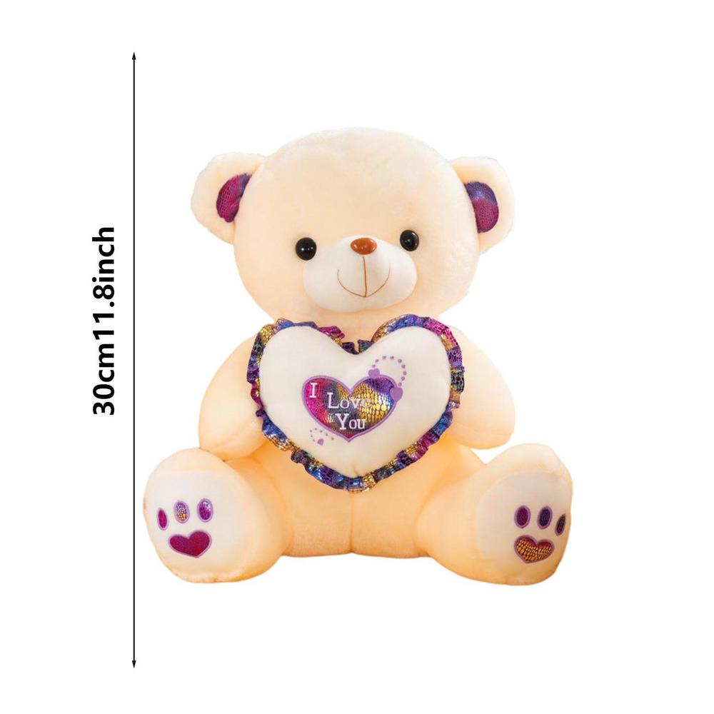 Cute Cartoon Teddy Bear Plush Toys 30cm Stuffed Plush Animals Bear Doll Birthday Valentines Day Gift For Children And Wife - Executive-Skincare