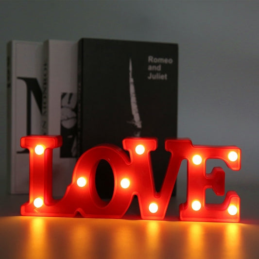 Valentines Day Decor for Girlfriend Red Battery Wedding Decoration DIY LED Love Light Gift Mothers Day Hen Party Decoration - Executive-Skincare