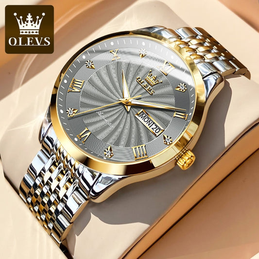 Top Brand OLEVS Luxury Watch Men Automatic Mechanical Business Male Watch Luminous Stainless Steel Waterproof montre homme 6630 - Executive-Skincare