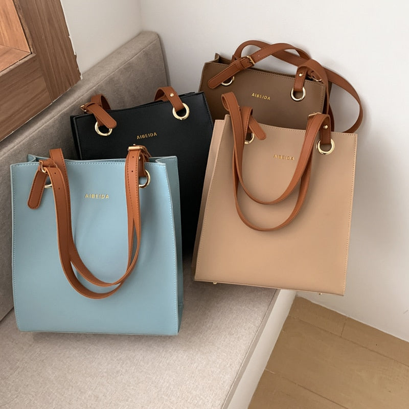 Ladies Handbags Women Fashion Bags Designer Tote Luxury Brand Leather Shoulder Bag Women Top Handle Bag Female Sac A Main - Executive-Skincare