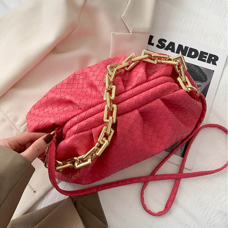 SWDF Luxury Brand Handbag Women&#39;s Bag Pu Leather Fashion Thick Chain Shoulder BagsTrendy Crossbody Bags For Women 2022 New Purse - Executive-Skincare