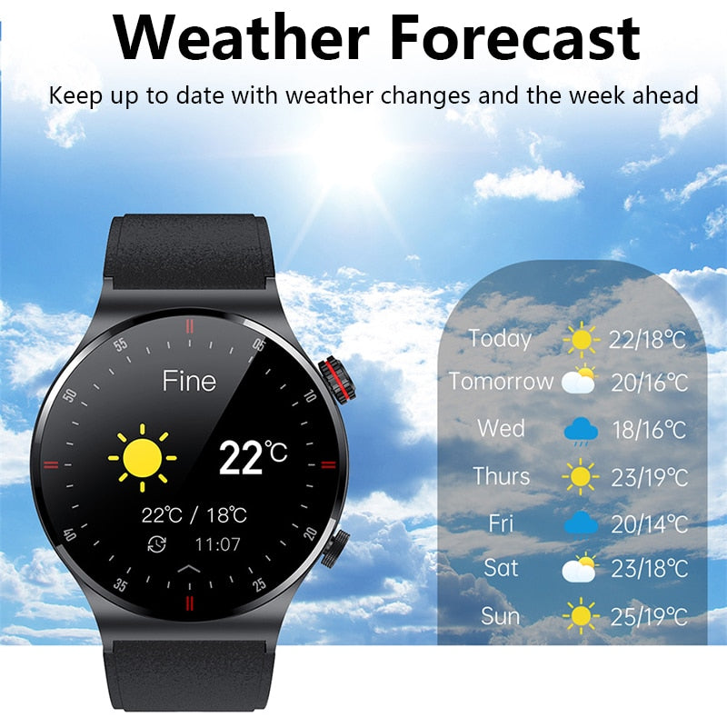 2022 New ECG Monitoring Smart Watch Men Bluetooth Call Fitness Tracker Multi-movement Waterproof Smartwatch Men For Huawei IOS - Executive-Skincare