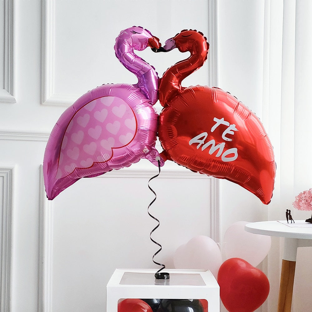 Large Red Lips Double Bear Hug Heart Balloons Foil I Love You Wedding Valentine&#39;s Day Marriage Event Party Balloon Decoration - Executive-Skincare