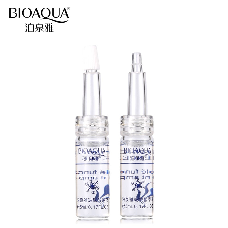 BIOAQUA 10pcs/lot Moisturizing Vitamins Hyaluronic Acid Serum Facial Skin Care Anti Wrinkle Anti Aging Collagen Essence Liquid - Executive-Skincare