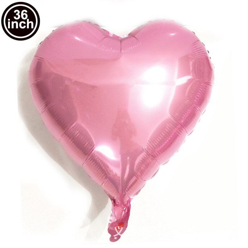 Valentine Day Balloons Huge Love-Bear Balloon 40inch Rose Gold Heart Shaped Balloons for Girl Birthday Party Wedding Decorations - Executive-Skincare