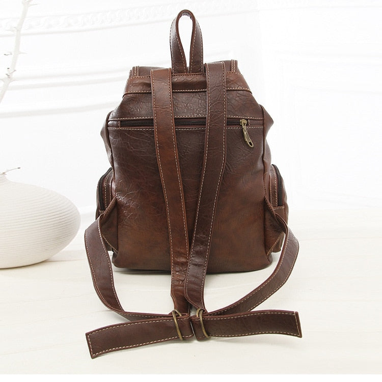 Female Backpack Mochila Feminina Leather Women Mochila Mujer Girls School Backpack Feature Multifunction 2022 Travel Mochila - Executive-Skincare