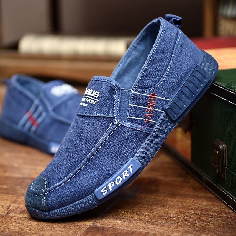 Trend Men Breathable Casual Shoes Zapatillas Hombre Jeans Canvas Shoes Fashion Flats Loafer Espadrilles Men Soft Sole Sneakers - Executive-Skincare