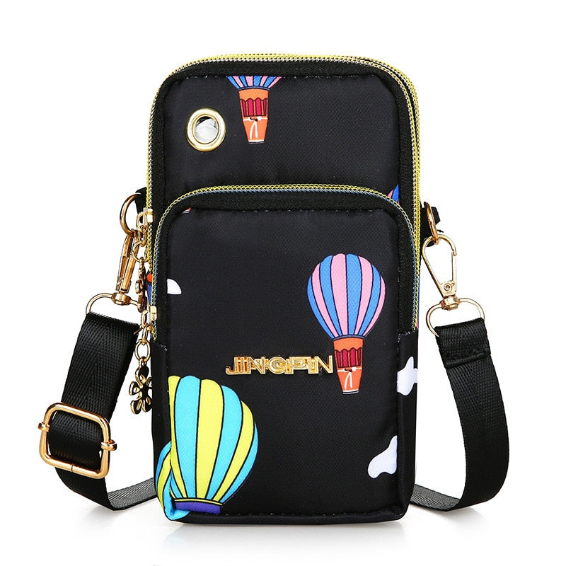 Fashion Balloon Mobile Phone Pouch Crossbody Bag for Women Shoulder Messenger Bag Female Handbags Designer Ladies Girls Clutch - Executive-Skincare