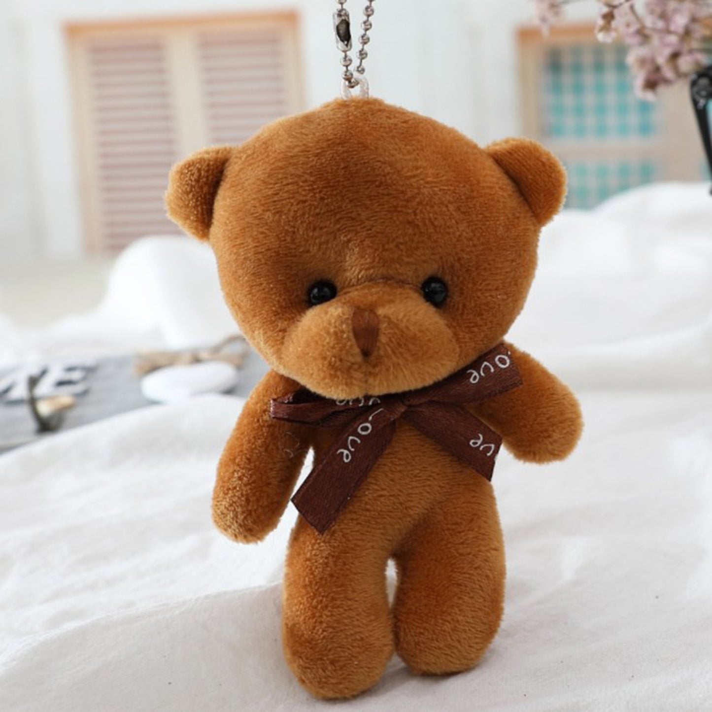 12CM Teddy Bear Plush Toy Siamese Bear Doll Bear Toy Small Gift Factory Wholesale Key Chain Pendant Gifts For Boyfriends - Executive-Skincare