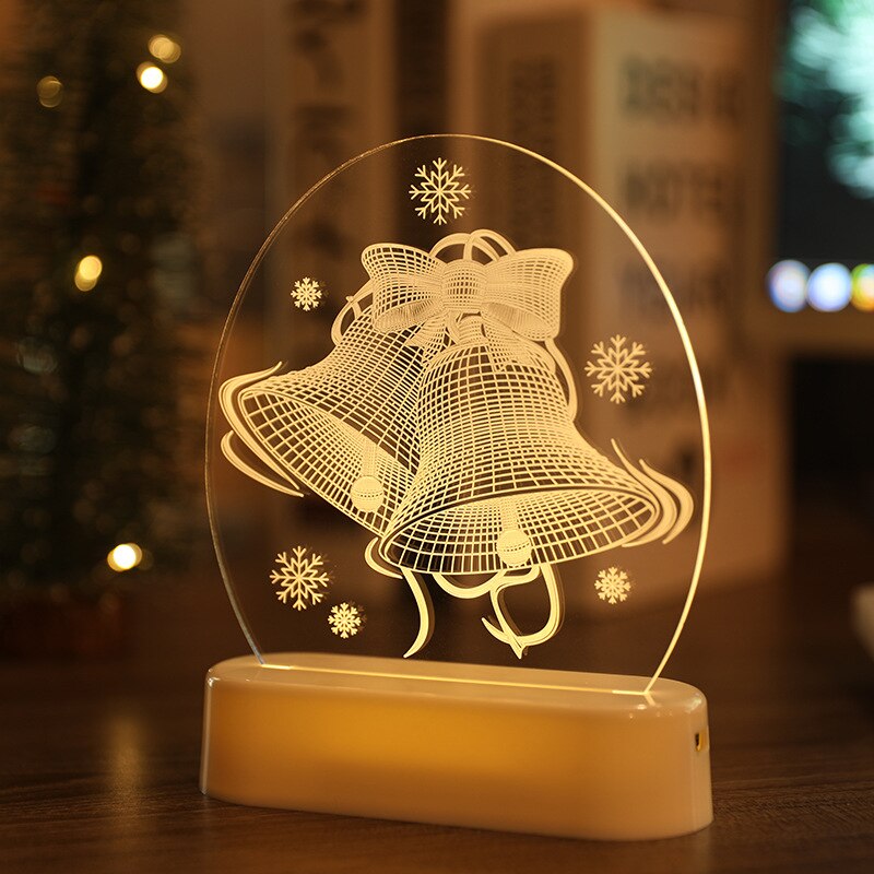 Led Lamp Night Light Christmas Decoration 2022 Wedding Decoration Party Decoration New Year 2023 Valentines Day Gift Baby Shower - Executive-Skincare