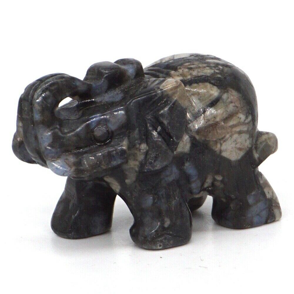 Elephant Statue Natural Gemstone Carved Healing Crystal Amethyst Quartz Animals Figurine Reiki Stones Lucky Decoration Wholesale - Executive-Skincare