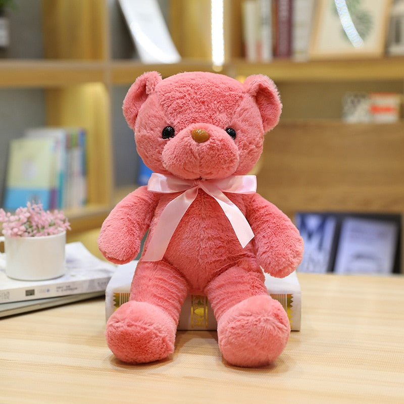 10 Colors 30cm Coloured Bear Plush Toys Stuffed Teddy Bear Soft Bear Wedding Gifts Baby Toy Birthday Gift Child Kids Brinquedos - Executive-Skincare